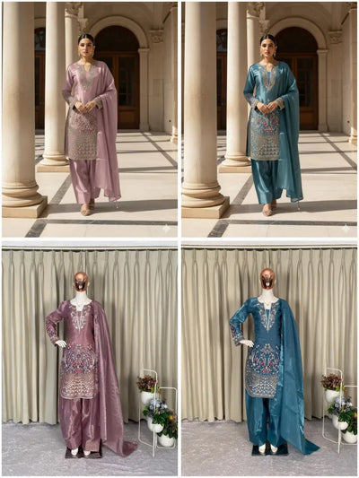 Elegant Embroidered Kurti Set - Party & Wedding Wear for Women