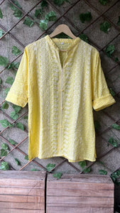 Premium Cotton Embroidered Short Kurti - Handcrafted Festive Wear Tunic