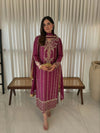Elegant Fancy Long Suits - Multi-Needle Embroidery for Women's Festive Wear