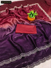 Elegant Fandy Satin Saree - Ombre Jarkhan Work for Festivities