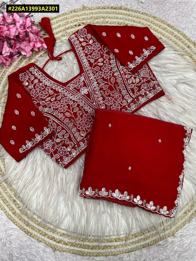 Elegant Fandy Satin Saree - Shimmering Sequence Work for Festive & Party Wear