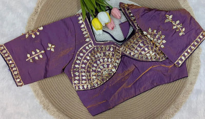 Elegant Fandy Silk Gota Patti Blouse - Festive Wear for Women
