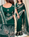 Elegant Fandy Silk Saree - Zari Embroidery for Festive Wear