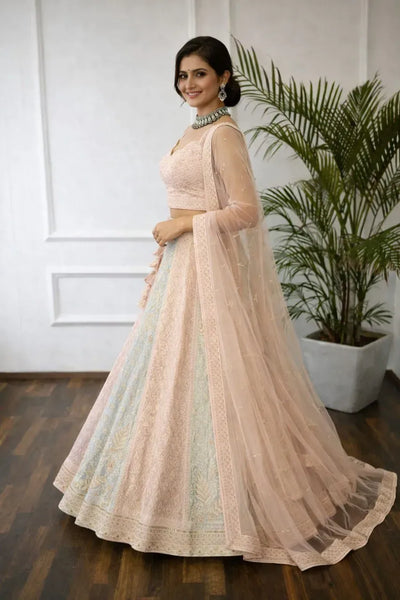 Elegant Faux Georgette Lehenga - Heavy Embroidery for Festive & Party Wear