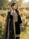 Elegant Fendy Silk Kurti Set - Heavy Embroidery for Festive Wear