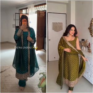 Elegant Fendy Silk Kurti Set - Ready to Wear for Women