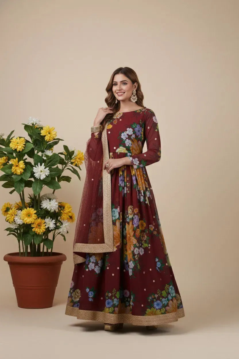 Anarkali Gown Set