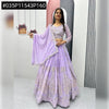 Exclusive Lavender Fox Georgette Lehenga Choli Set with Heavy 7mm Sequence Embroidery for Weddings