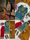 Elegant Frendy Silk Kurti Pant Set - Sequins & Zari Embroidery for Festive Wear