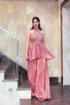 Elegant Full Neck Sharara Plazzo Set - Heavy Hand & Moti Work for Festive Wear