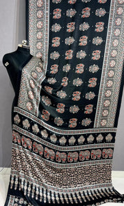 Elegant Gajji Silk Saree with Real Mirror Work - Premium Festive Wear for Women