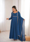 Elegant Georgette Anarkali Gown - Full Set for Party Wear Women