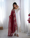 Elegant Georgette Anarkali Gown Set with Sequence Embroidery - Festive Prep Collection