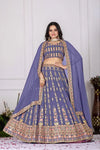 Elegant Georgette Lehenga - Heavy Embroidery for Festive Wear