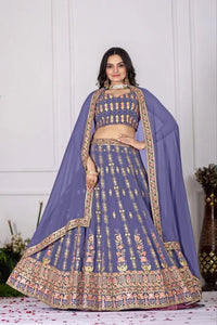Elegant Georgette Lehenga - Heavy Embroidery for Festive Wear