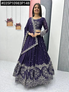 Elegant Georgette Lehenga - Heavy Sequence Work for Women