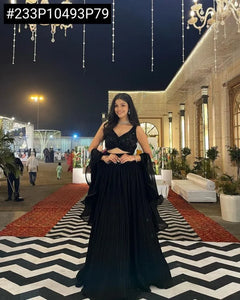 Elegant Georgette Lehenga - Sequin Work & 8mtr Flair | Festive Wear