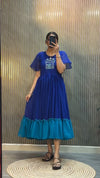 Elegant Georgette Midi Dress with Exquisite Hand Work - Festive & Party Wear for Women