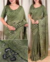 Elegant Georgette Party Wear Saree - Sequins Work