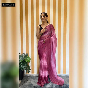 Elegant Georgette Ready-to-Wear Saree - Quick Drape for Parties