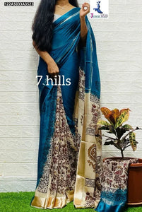 Elegant Georgette Saree - Lightweight Kalamkari Design for Women | Party Wear