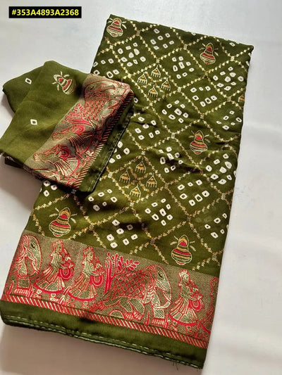 Elegant Georgette Saree - Trending Foil Print for Festive & Party Wear