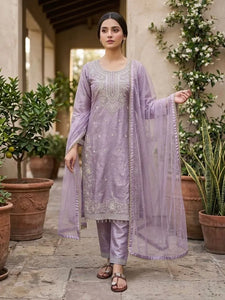 Elegant GMY Silk Kurti Pant Set with Heavy Sequence Embroidery for Festive Weddings