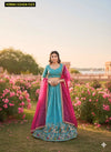 Elegant Gold Crush Silk Half Saree - Intricate Embroidery for Festive Celebrations