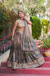 Elegant Grey Designer Lehenga - Heavy Embroidery for Weddings