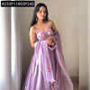 Elegant Hand-Painted Georgette Lehenga Set - Ready-to-Wear for Women