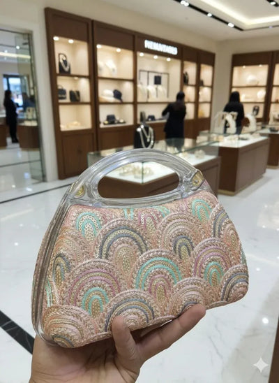 Elegant Handcrafted Indian Bridal Clutch - Traditional Wedding Bag for Women