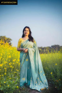 Elegant Handcrafted Pure Chanderi Cotton Shibori Saree - Festive Spring Collection