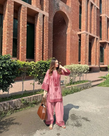 Elegant Heavy Cotton Salwar Suit - Mirror Work Embroidery for Women's Festive Wear