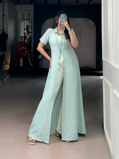 Elegant Indo-Fusion Co-ord Set - Standout Style for Festive Wear