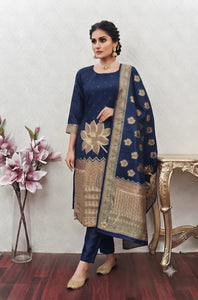 Elegant Jacquard Silk Kurti Set - Festive Wear for Women