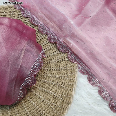 Elegant Jimmy Choo Fabric Saree - Handwork Lace Border for Party Wear Women