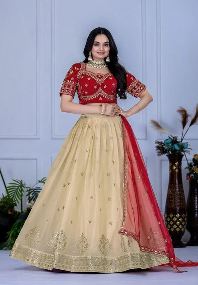 Elegant Jimmy Choo Lehenga - Heavy Embroidery for Weddings