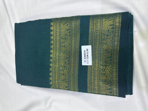 Elegant Kanchi Cotton Saree with Zari Border - Festive Wear for Women