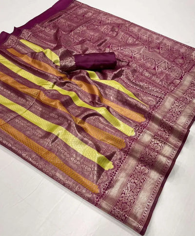 Elegant Kanjivaram Silk Saree - Festive Wear Collection
