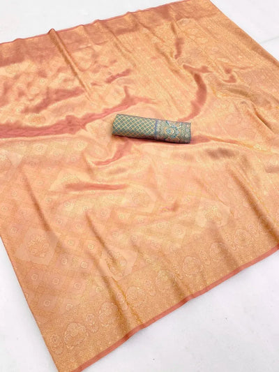 Elegant Kanjivaram Silk Saree - Zari Woven Festive & Wedding Wear for Women