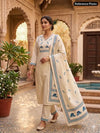 Elegant Khadi Cotton Kurti Set with Digital Print Dupatta - Raksha Bandhan Collection