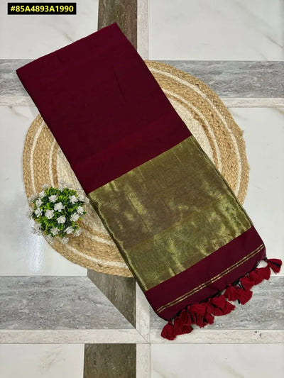 Elegant Khadi Cotton Saree - Super Soft & Summer Friendly for Women