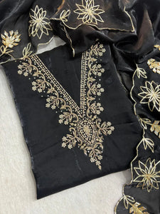 Elegant Launchspace Silk Kurta Set - Handcrafted Zardogi Festive Wear for Women