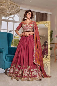 Elegant Lehenga Choli with Heavy Embroidery - Festive Collection for Women