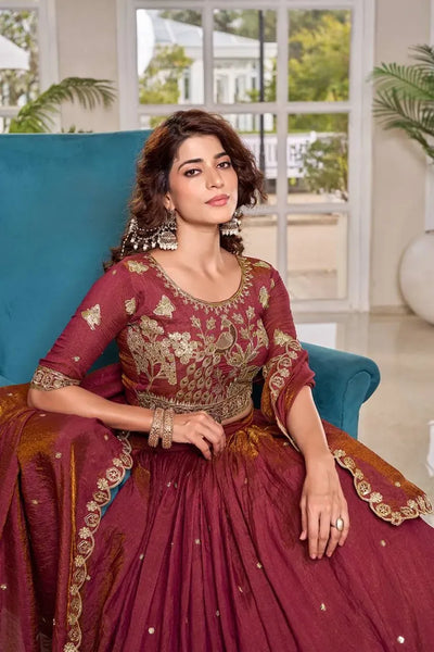 Elegant Lehenga Choli with Heavy Embroidery - Festive Collection for Women