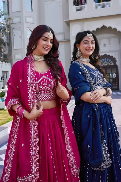 Elegant Lehenga for Women - Heavy Embroidery Festive Wear