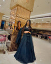 Elegant Lehenga for Women - Heavy Sequin Embroidery Wedding Wear