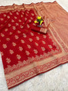 Elegant Lichi Silk Banarasi Saree - Breathable Luxury for Indian Weddings