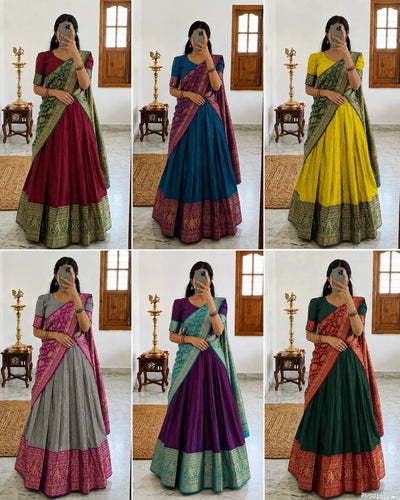 Elegant Lichi Silk Lehenga Choli Set for Festive Weddings
