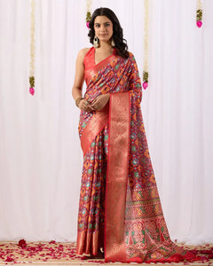 Elegant Lichi Silk Patola Saree with Rich Weaving for Women